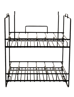 WIRE RACK - SPRAY BOTTLES, 2 TIER, 12 FACING