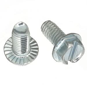 #8-32 x 3/8" Serrated Slotted Hex Washer Thread Forming Screw