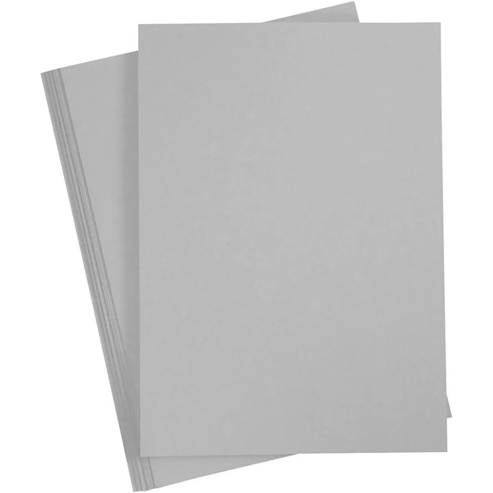 Cardstock A4 Grey 190gsm 10 ark smooth
