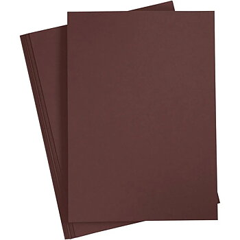 Cardstock A4 Brun 190gsm 10 ark släta