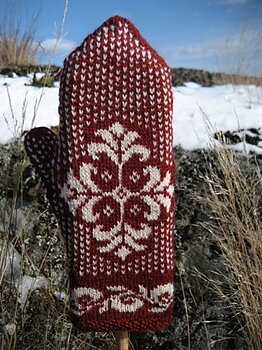 Vanten Edith, stickbeskrivning