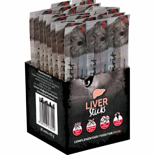 AlphaSpirit Liver Sticks till hund - 30-pack