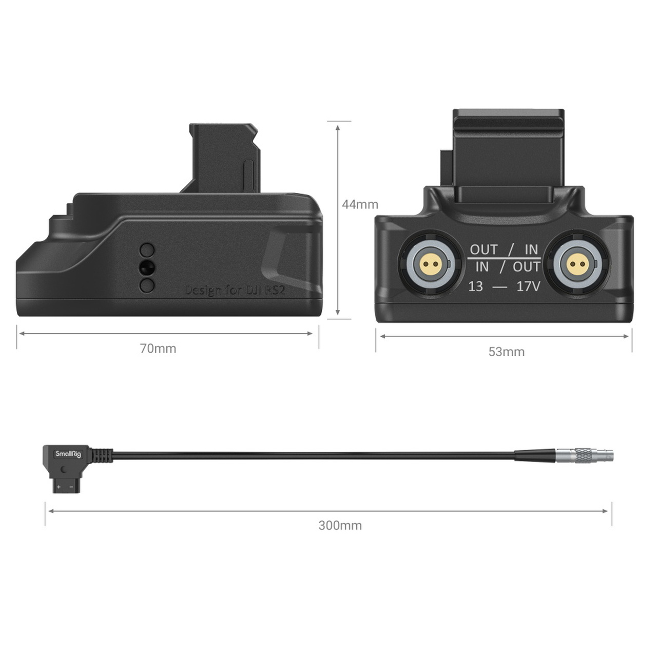 SmallRig 3252 Power Supply Base Plate for DJI 2 / RS 3 / RS 3 Pro - 3