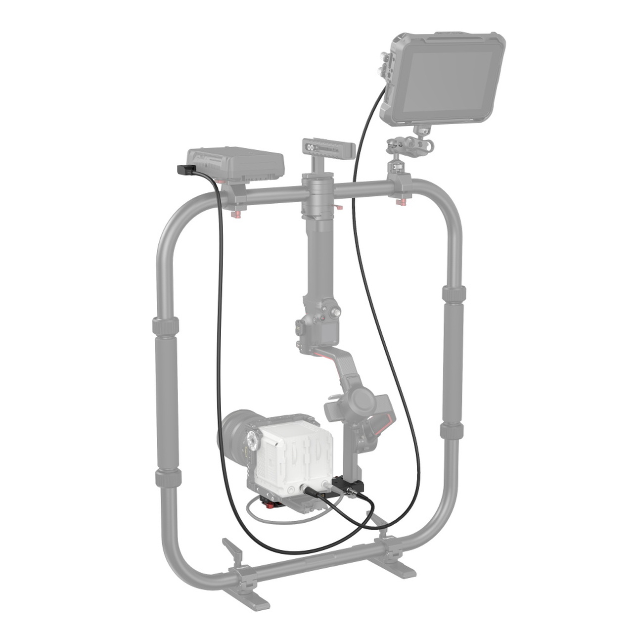 SmallRig 3251 Power Pass-Through Plate for DJI RS2 - 4