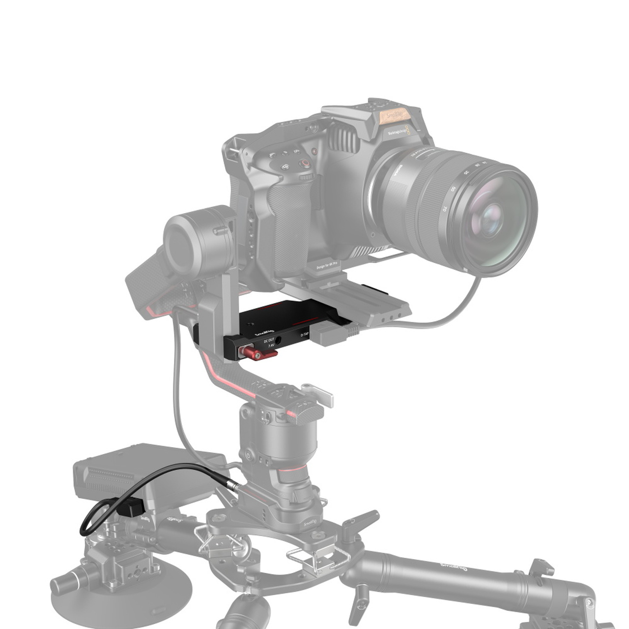 SmallRig 3251 Power Pass-Through Plate for DJI RS2 - 6