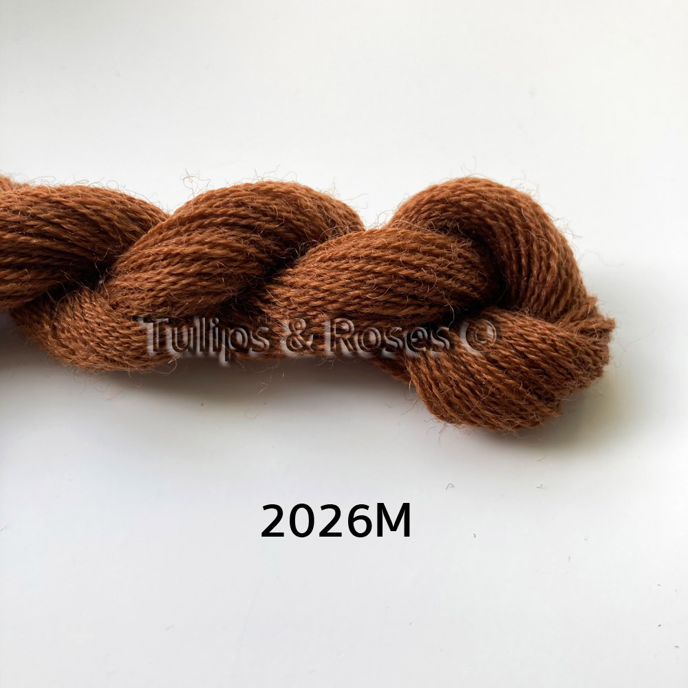 Yllebroderigarn REDGARN 20/2 Kamgarn Bruna  - 6