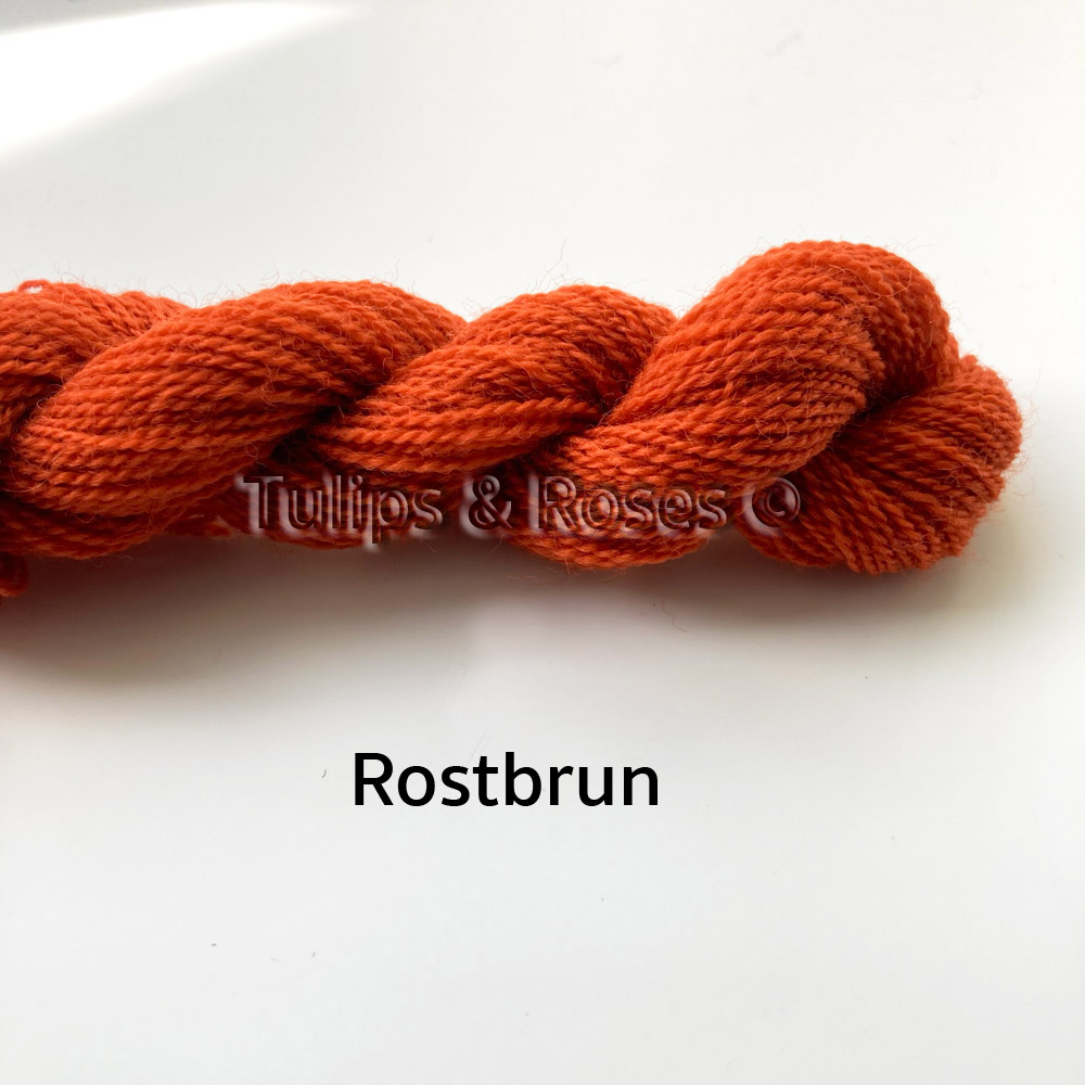 Yllebroderigarn REDGARN 20/2 Kamgarn Bruna  - 7