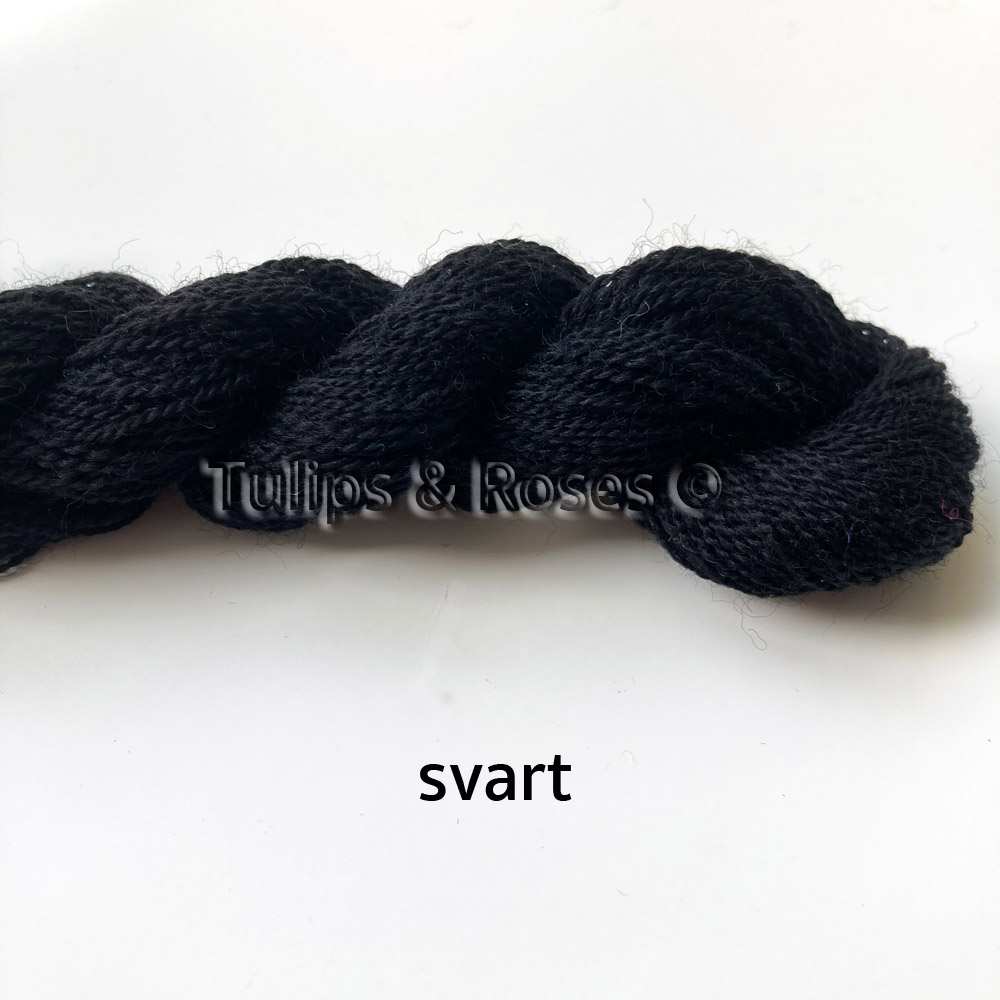 Yllebroderigarn REDGARN  20/2 Kamgarn Gråskala  - 7