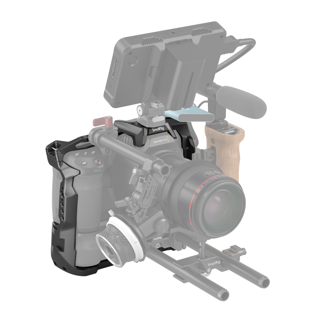 SmallRig 3382 Battery Grip Compatible Camera Cage for BMPCC 6K Pro - 7
