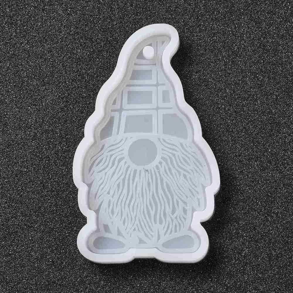 Silicone Resin Mold   Dwarf / Santa w  squared hat