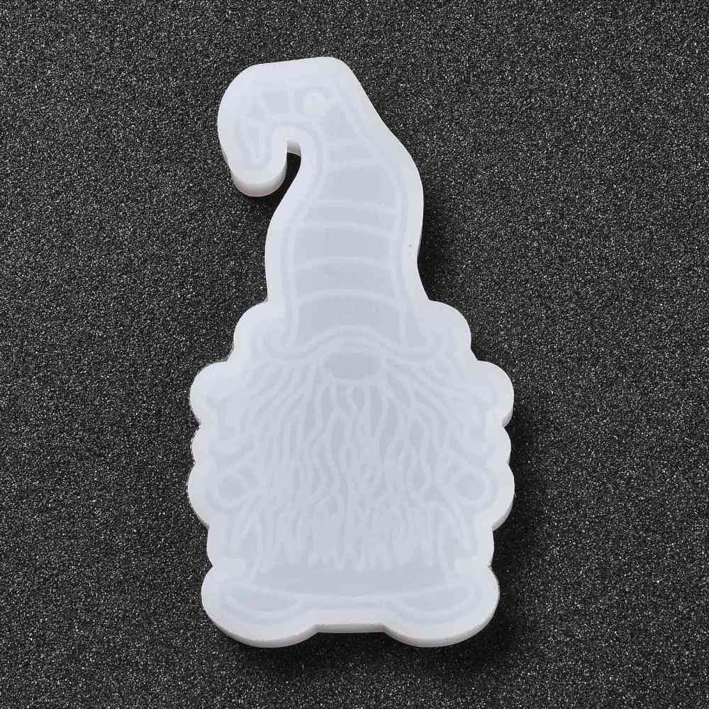 Silicone Resin Mold   Dwarf / Santa w  striped hat - 3