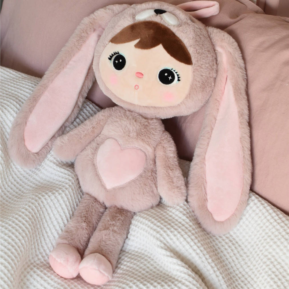 Pink Rabbit 48cm - dukke med barnets navn  - 16