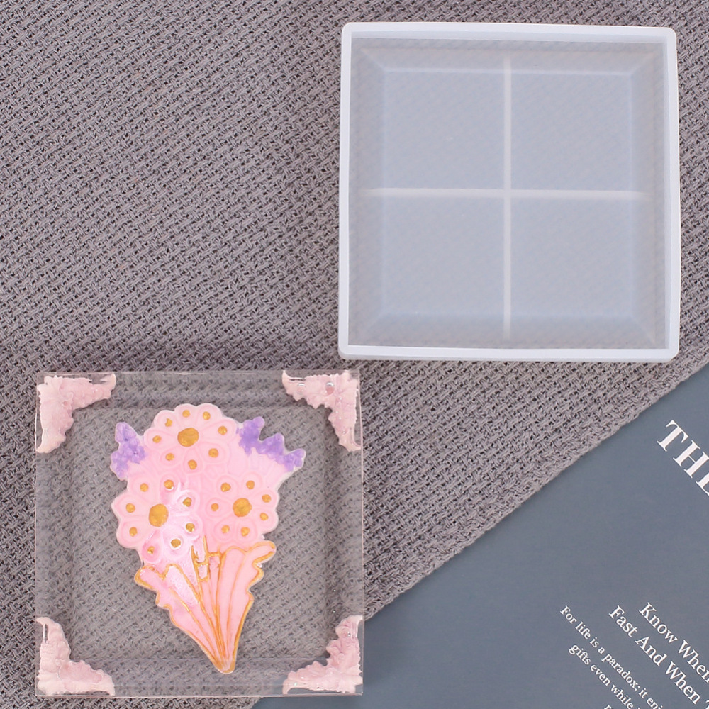 Silicone Resin Mold   square coaster 113mm - 3