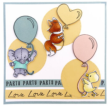 Studio Light Animals and Balloons Stamp & Die 