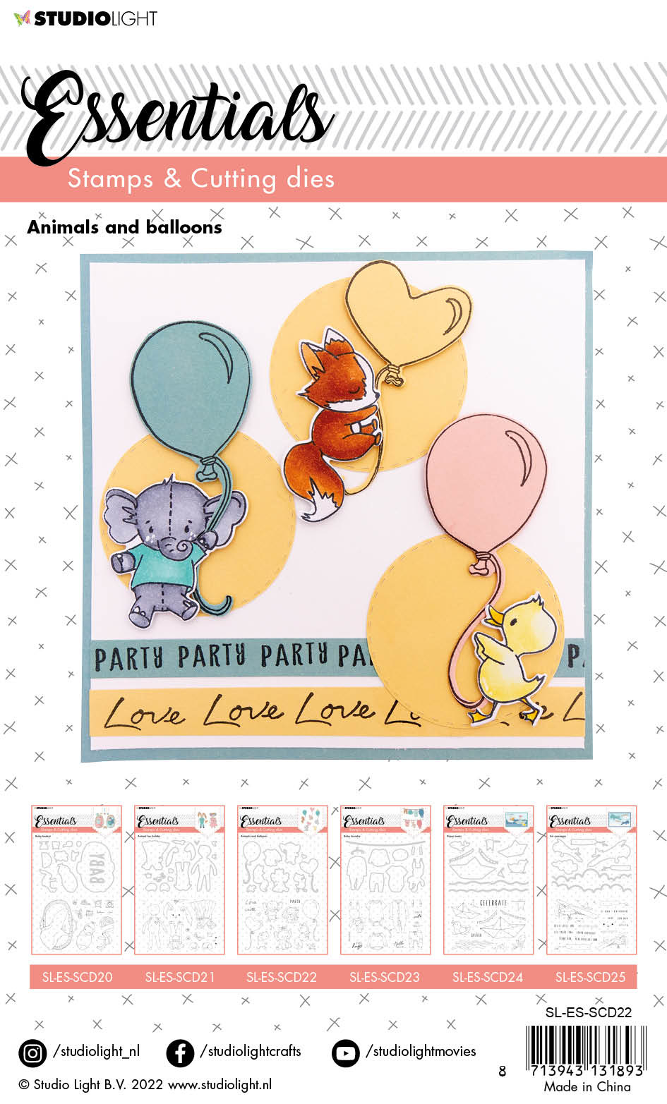 Studio Light Animals and Balloons Stamp & Die  - 3