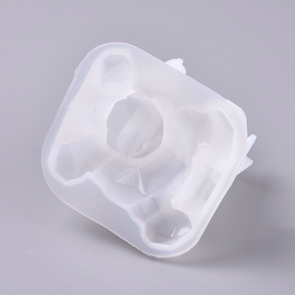 Silicone Resin Mold   3d FAceted Bear Cell stand - 2