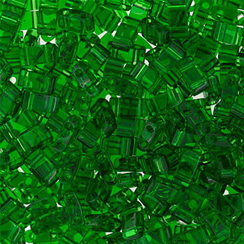 Miyuki Half Tila - Transparent Green HTL0146