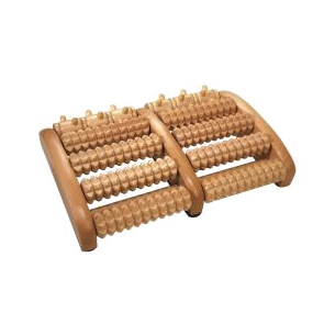 Fotmassagerulle i trä Hälsoakuten
