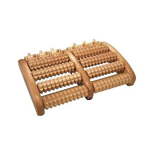 Fotmassagerulle i trä Hälsoakuten