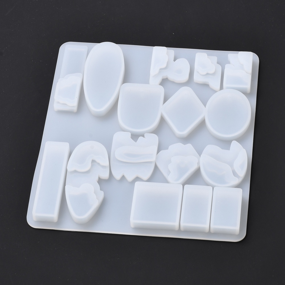Resin / Gjutform  i silikon - 16 formar i en - 3