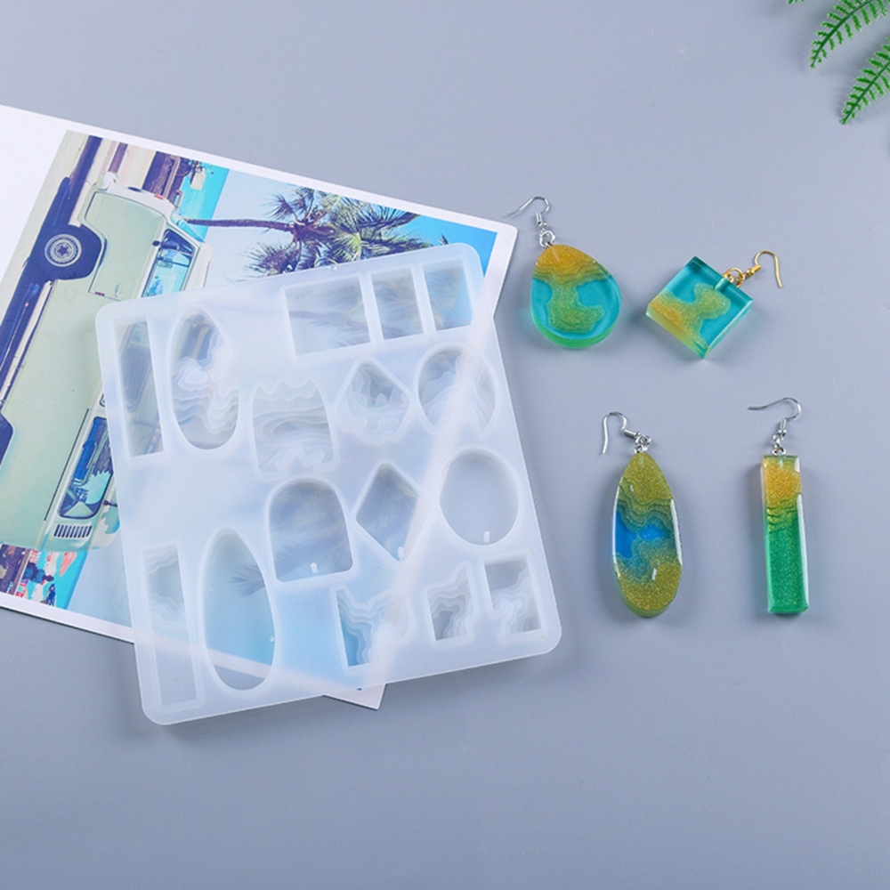 Resin / Gjutform  i silikon - 16 formar i en - 4