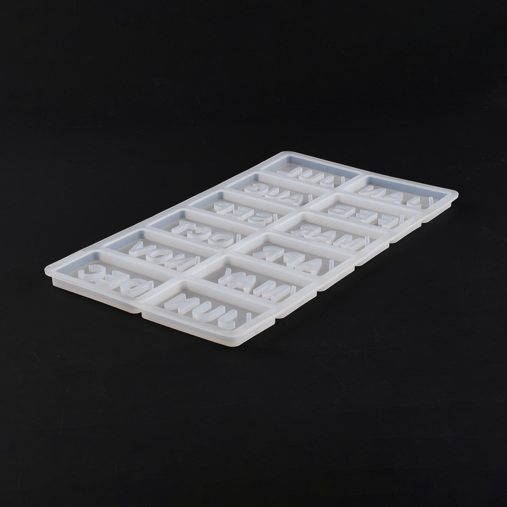 Silicone Resin Mold   Tags Month calender words - 5