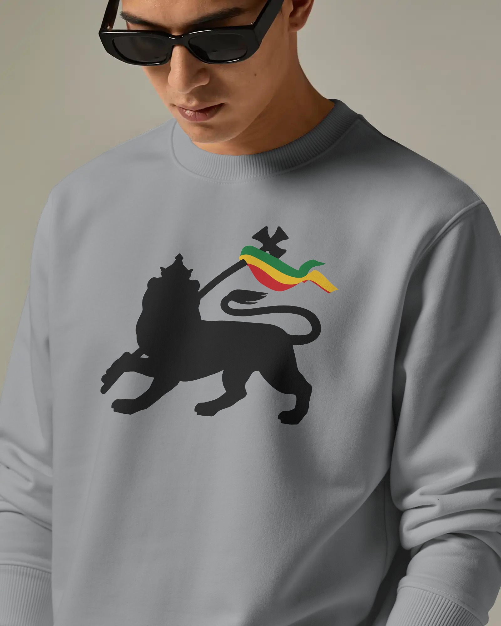 Conquering Lion Sweater Sport Grey