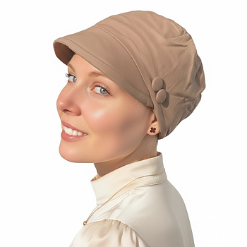 sommarkeps med mjuk skärm vid cancer