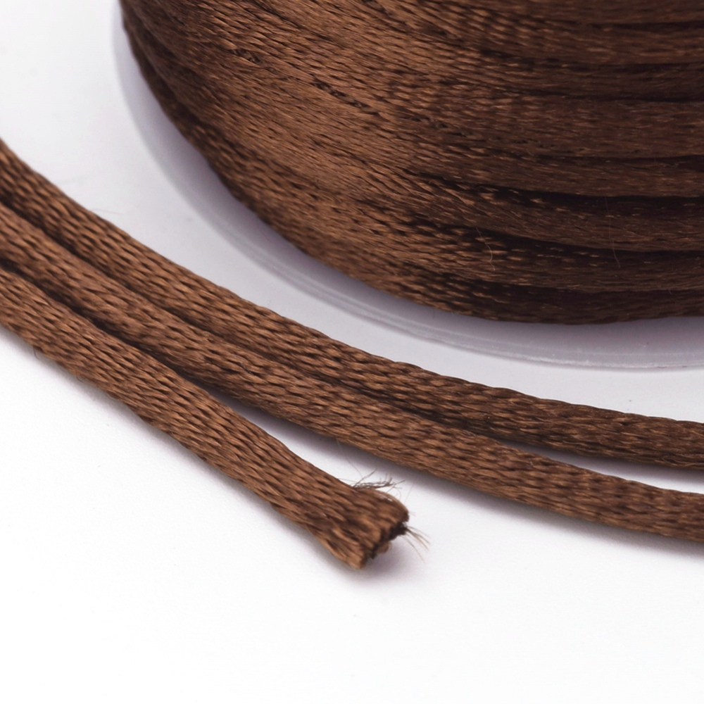 Nylon thread, 2mm. whole roll.  Brown - 2