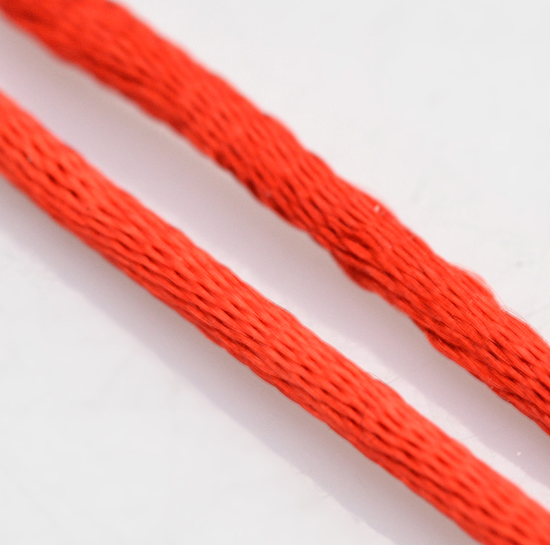 Nylon thread, 2mm. whole roll.  Lt Red - 2