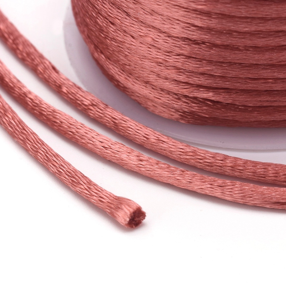 Nylon thread, 2mm. whole roll.  Indianred - 2