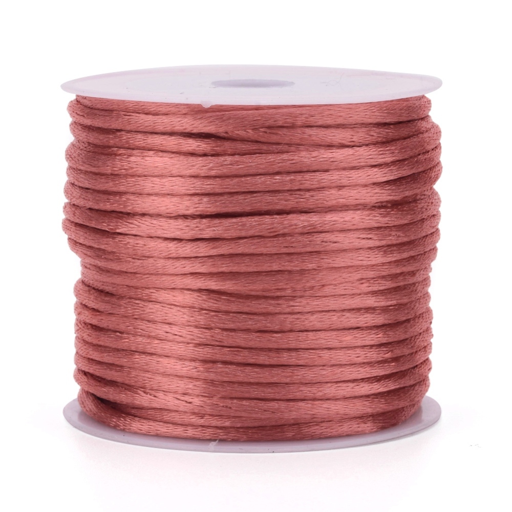 Nylon thread, 2mm. whole roll.  Indianred - 3