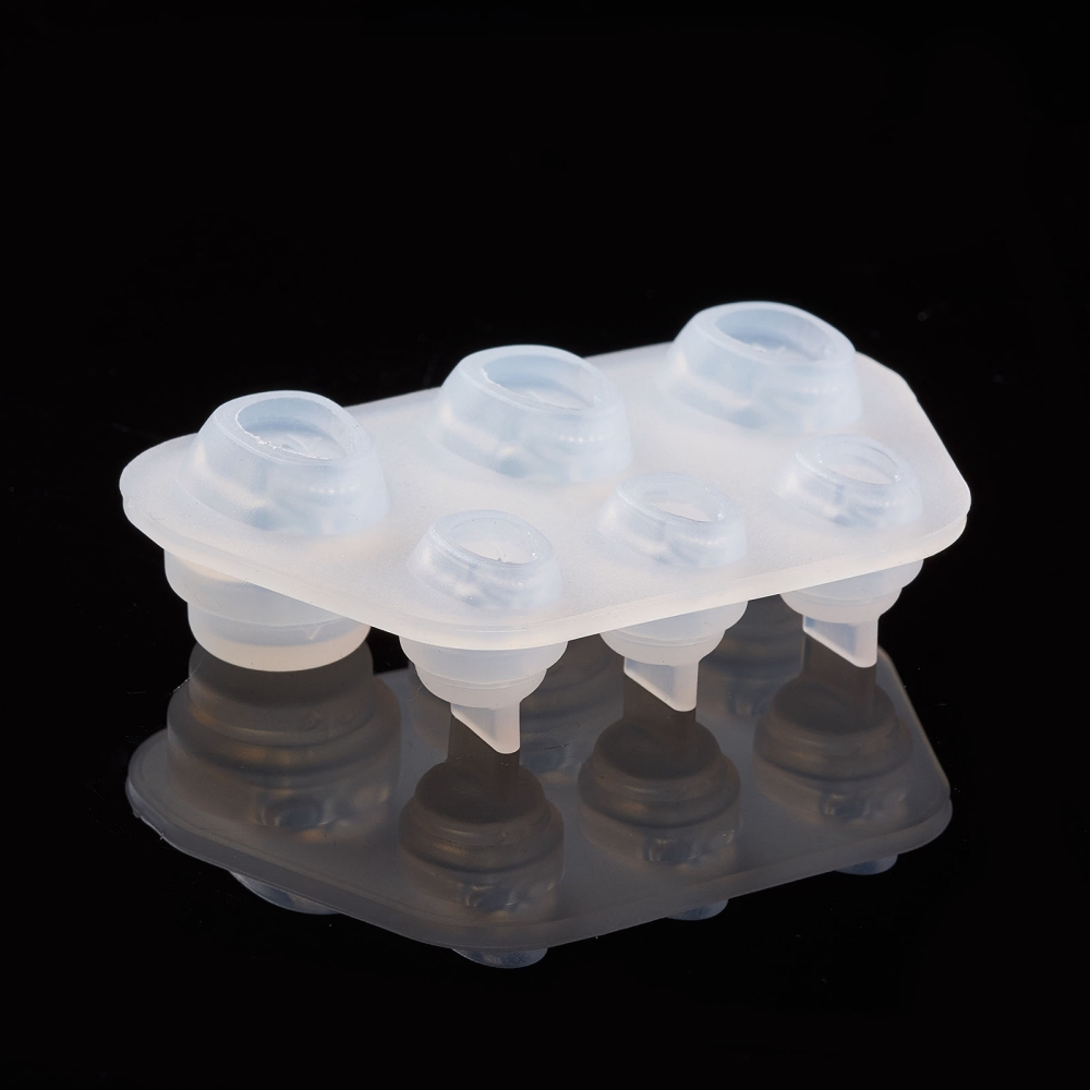 Silicone Resin Mold  skull w hat, 2 sizes - 3