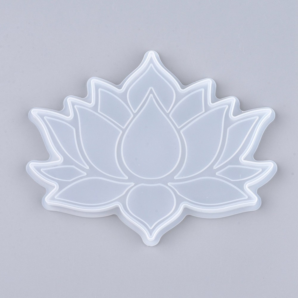 Silicone Resin Mold   tray coaster  Lotus - 2