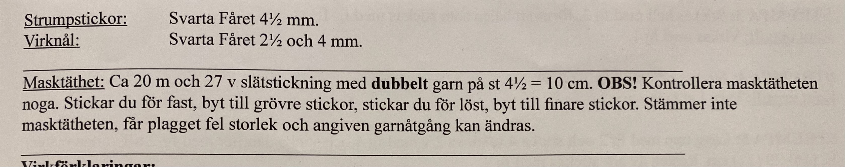 Stickbeskrivning i Tilda från Svarta Fåret till barn och dam. - 3