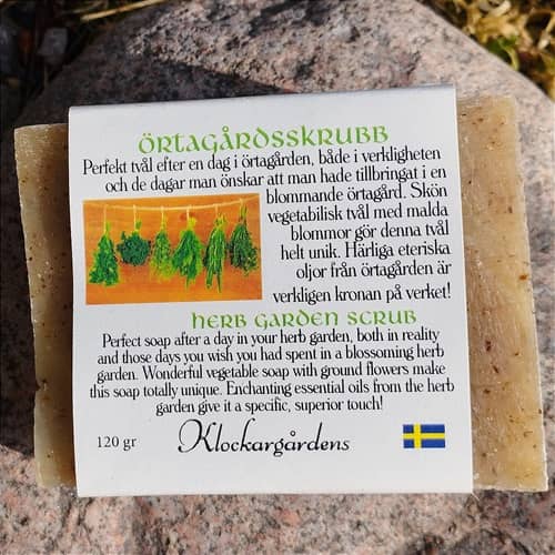 Örtagårds-skrubb, skrubbtvål