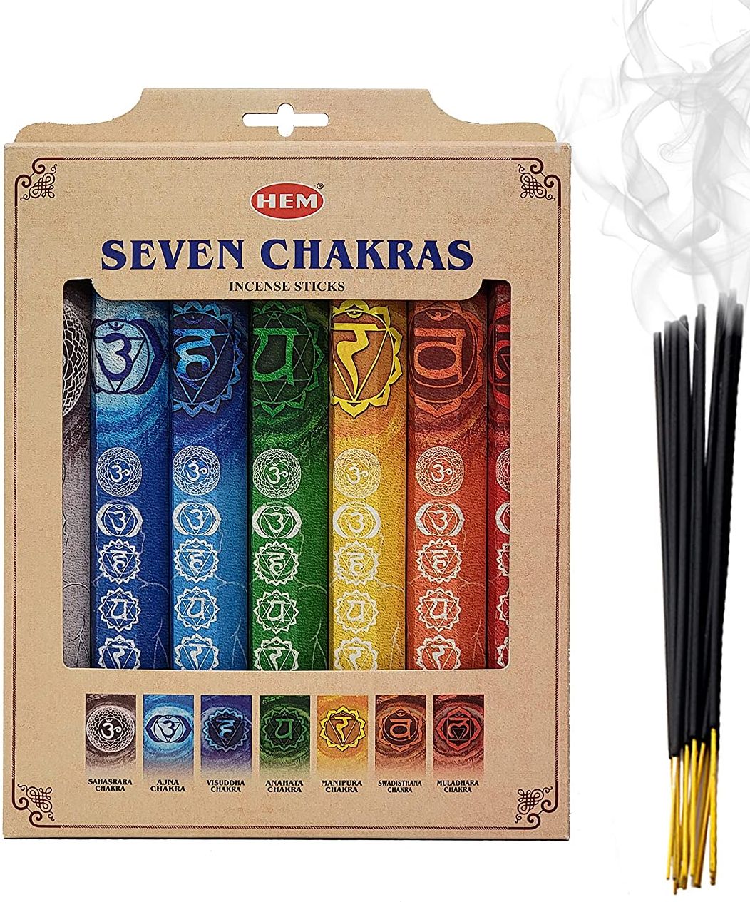 Seven Chakra  Rökelse  Collection - HEM - Hexagon Paket - 2
