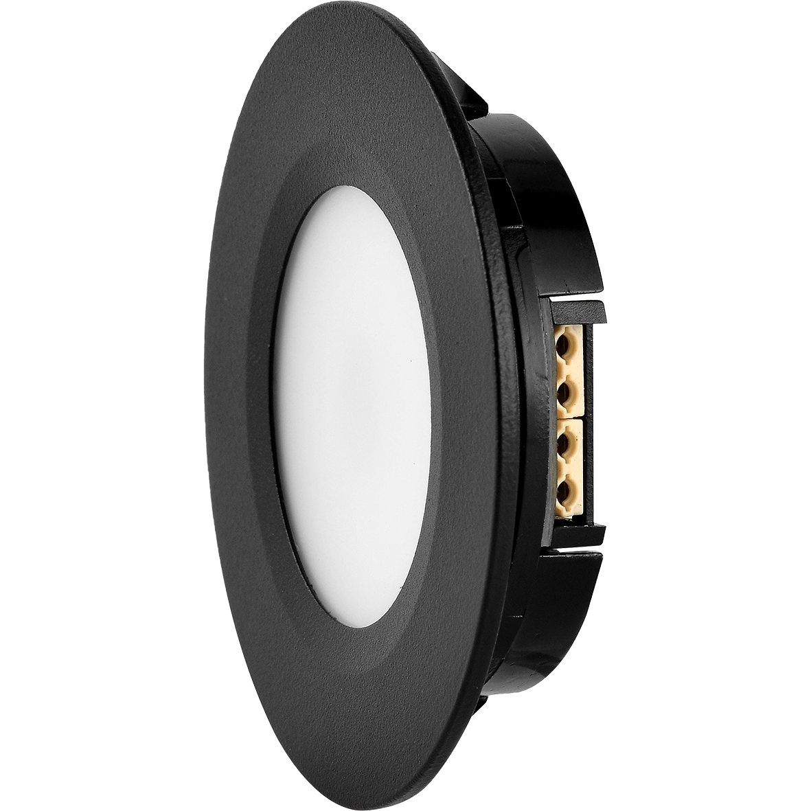 DESIGNLIGHT Downl Q-36B fast 3,5W 3000K Snabbkoppl. Svart