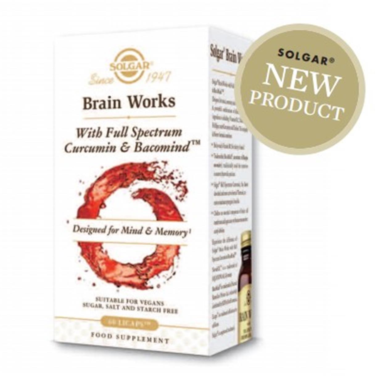 Brain Works with Full Spectrum Curcumin & BacoMind 60caps