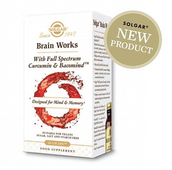 Brain Works with Full Spectrum Curcumin & BacoMind 60caps