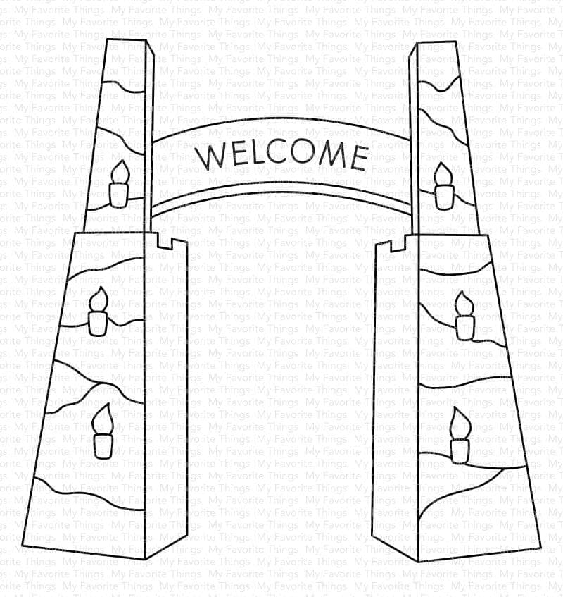 MY FAVORITE THINGS-YUZU Welcome to Adventure STAMP & DIE SET  - 2