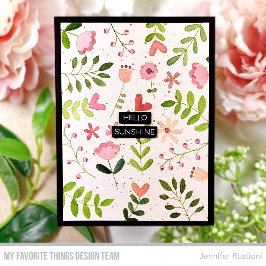 MY FAVORITE THINGS-MSTN Floral Whimsy STAMP & DIE SET  - 3