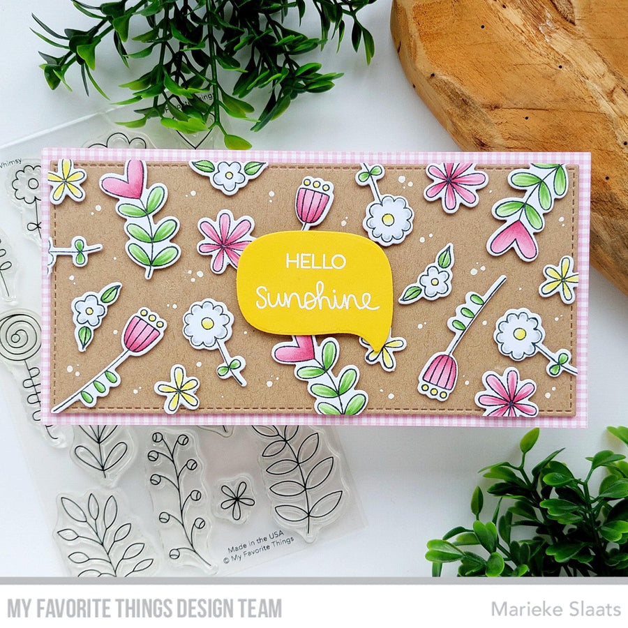 MY FAVORITE THINGS-MSTN Floral Whimsy STAMP & DIE SET  - 4