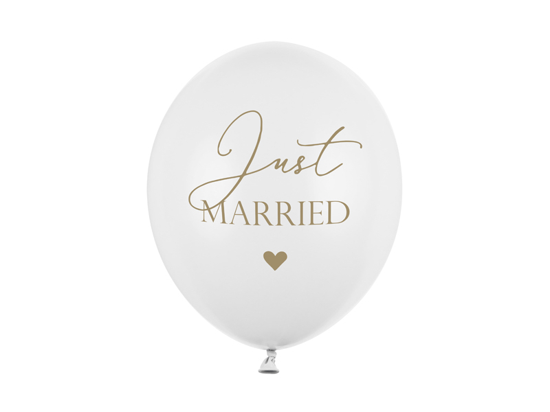 Ballonger | 50-pack | "Just married" | Vita - 1