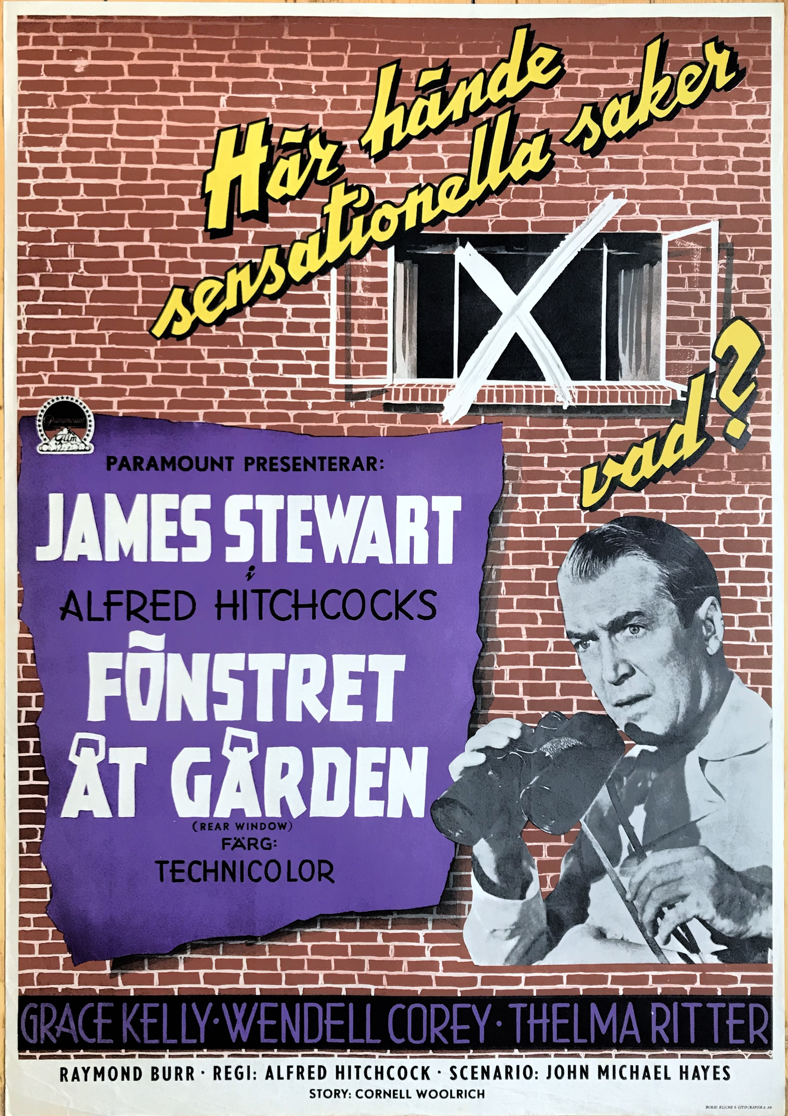 FÖNSTRET ÅT GÅRDEN (1954)