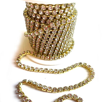 STRASSKEDJA - Guld/Crystal