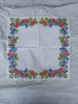 Servett med blommor, 33x33cm