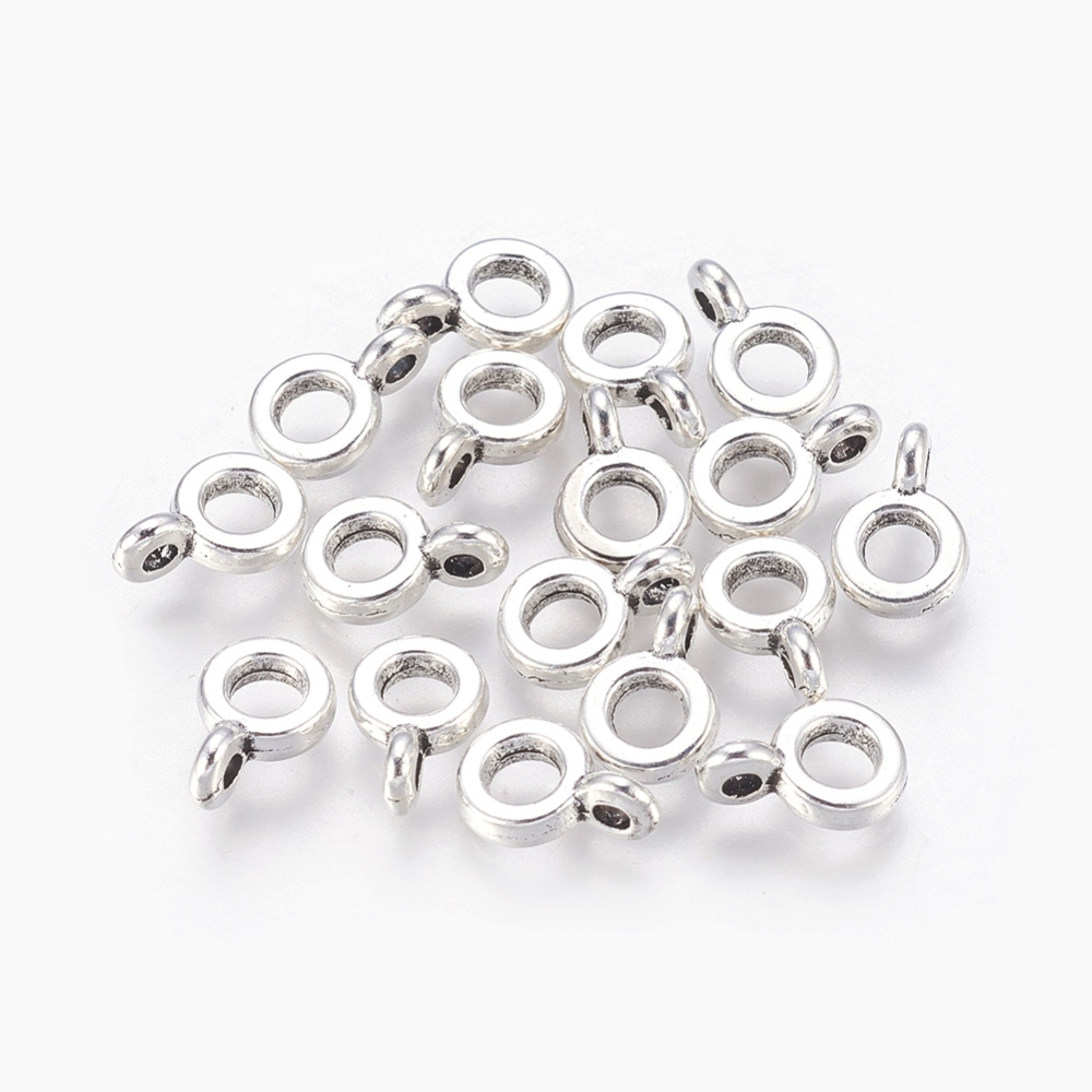 Connector /bail/Berlockhållare - Silver ring - 2