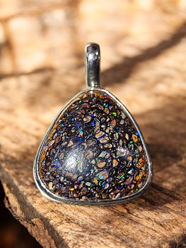 Boulderopal hänge 925-silver