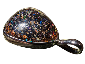 Boulderopal hänge 925-silver
